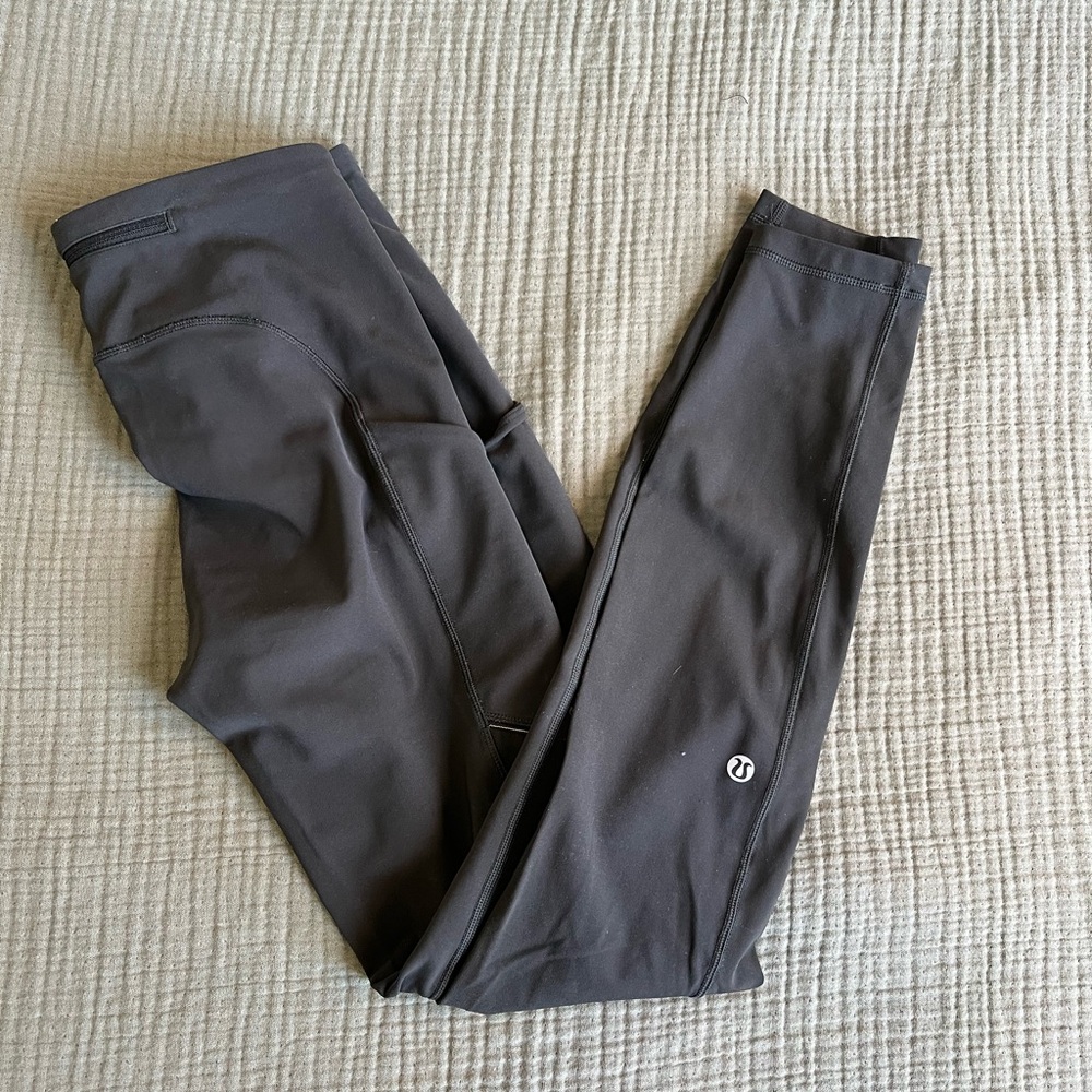 Lululemon Green Speed Up Leggings, High Waist - Picture 2 of 7